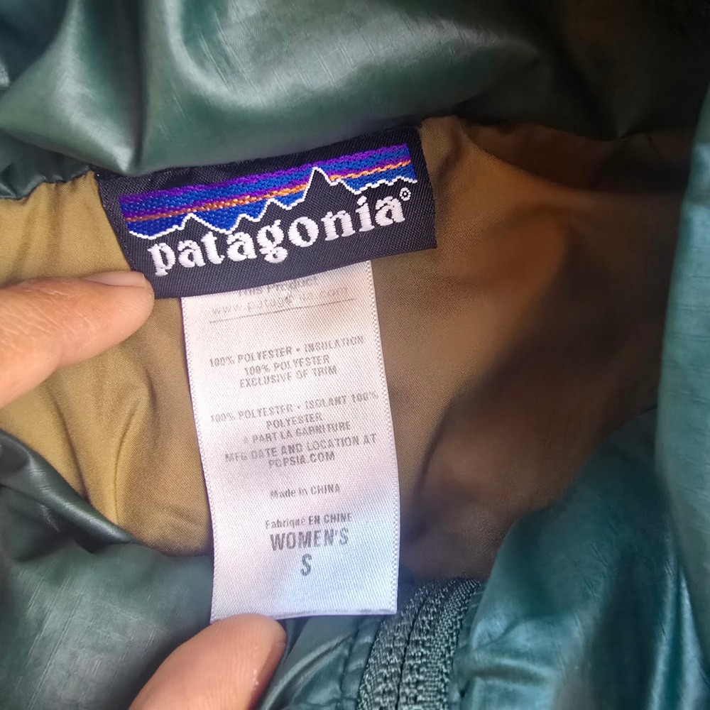 Patagonia Lidia Parka Womens Small Forest Green Puffer Insulated Coat 28205 - Picture 5 of 13